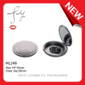 Modern Round Fashion Makeup Case With Mirror Blusher Container